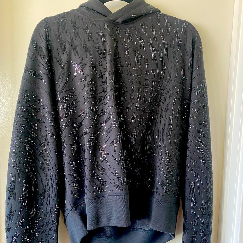 Mugler H&M rhinestone sweatshirt